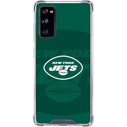 NFL New York Jets Double Vision Galaxy S20 FE Clear Case